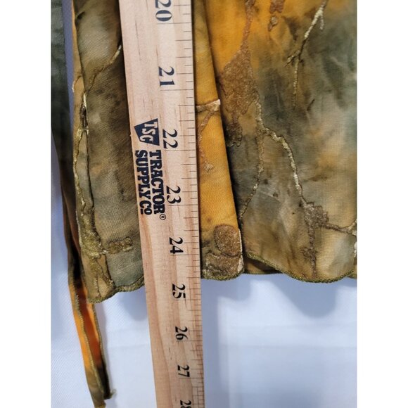 Vtg Y2K Babydoll Velvet Burnout Top S Romantic Whimsigoth Fairy Indie Artsy - Picture 3 of 15